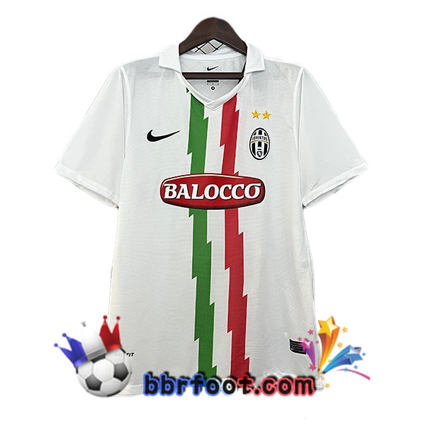 Maillot Foot Juventus Retro Exterieur Blanc 2010-2011