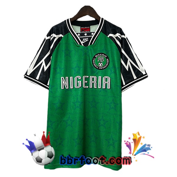 Maillot Foot Nigeria Retro Domicile Vert 1994-1995