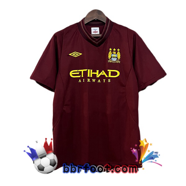 Maillot Foot Manchester City Retro Exterieur Marron 2012-2013