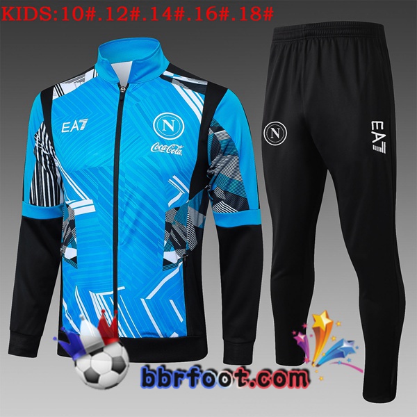 Survetement Foot - Veste SSC Naples Enfant Bleu 2025/2026