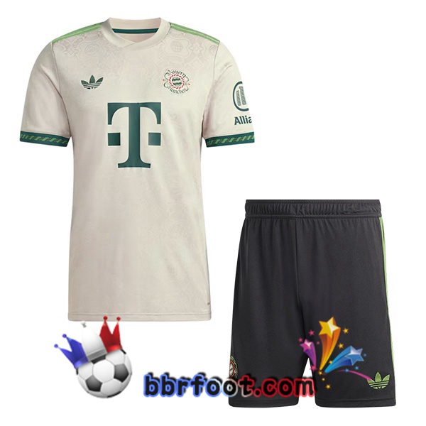 Maillot Foot Bayern Munich Enfant Édition Spéciale Gris 2025/2026 Maillot Foot Bayern Munich Enfant Édition Spéciale Gris 2025/2026