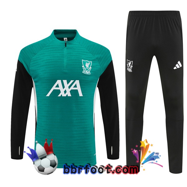 Survetement Foot FC Liverpool Vert 2025/2026 Survetement Foot FC Liverpool Vert 2025/2026