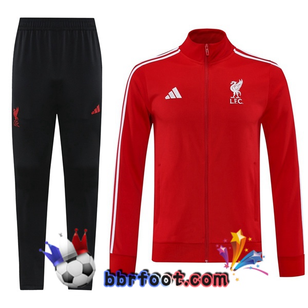 Survetement Foot - Veste FC Liverpool Rouge 2025/2026 Survetement Foot - Veste FC Liverpool Rouge 2025/2026