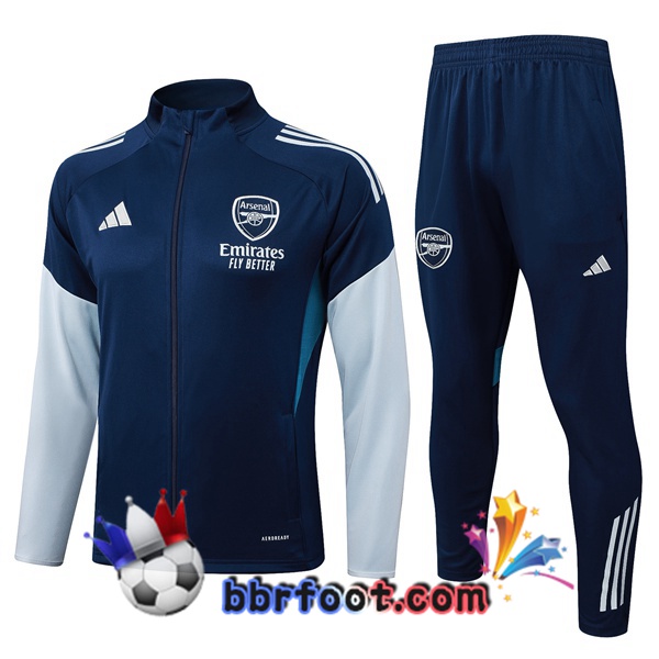 Survetement Foot - Veste Arsenal Bleu Royal 2025/2026 Survetement Foot - Veste Arsenal Bleu Royal 2025/2026