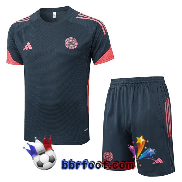 Ensemble Training T-Shirts Bayern Munich + Shorts Gris 2025/2026