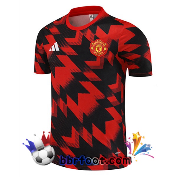 Training T-Shirts Manchester United Noir Rouge 2025/2026 Training T-Shirts Manchester United Noir Rouge 2025/2026