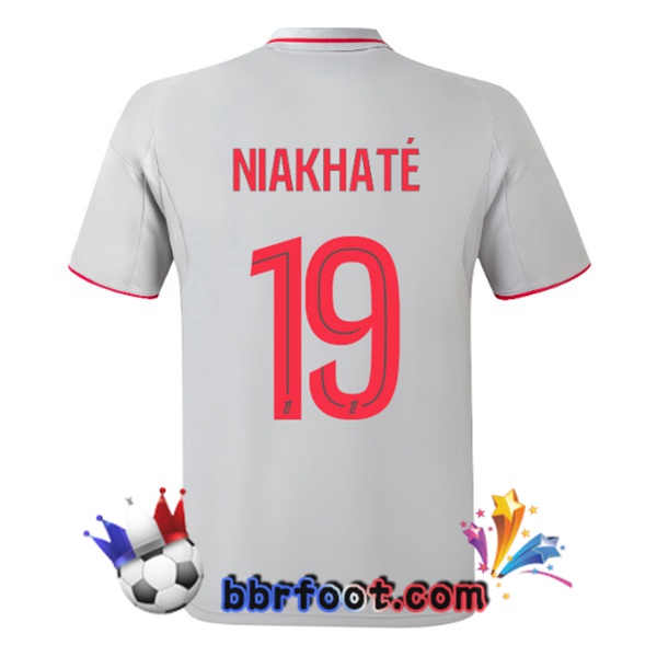 Maillot Foot Lyon OL (NIAKHATÉ 19) Third Gris 2025/2026 Maillot Foot Lyon OL (NIAKHATÉ 19) Third Gris 2025/2026
