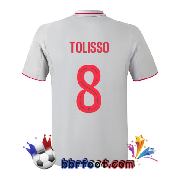 Maillot Foot Lyon OL (TOLISSO 8) Third Gris 2025/2026