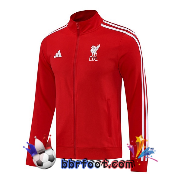 Veste Foot FC Liverpool Rouge 2025/2026 Veste Foot FC Liverpool Rouge 2025/2026
