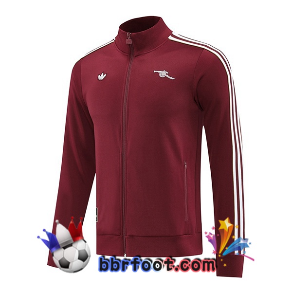Veste Foot Arsenal Rouge 2025/2026 Veste Foot Arsenal Rouge 2025/2026
