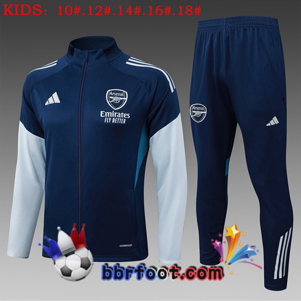 Survetement Foot - Veste Arsenal Enfant Bleu Royal 2025/2026 Survetement Foot - Veste Arsenal Enfant Bleu Royal 2025/2026