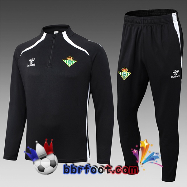 Survetement Foot Real Betis Enfant Noir 2025/2026 Survetement Foot Real Betis Enfant Noir 2025/2026