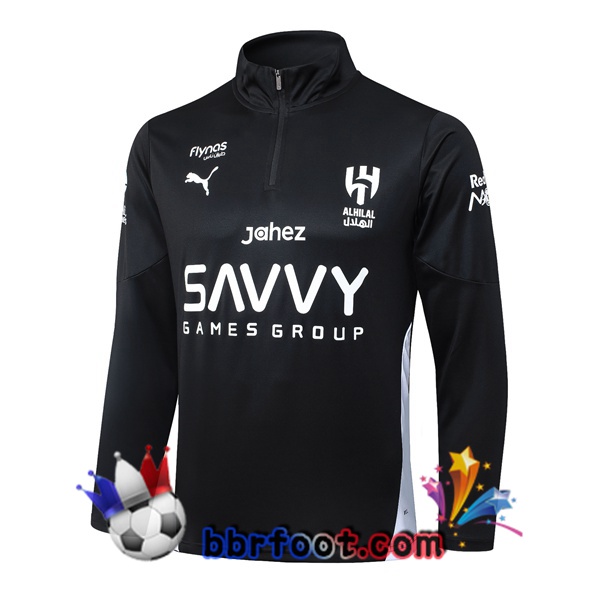 Sweatshirts Homme Al-Hilal FC Noir 2025/2026 Sweatshirts Homme Al-Hilal FC Noir 2025/2026
