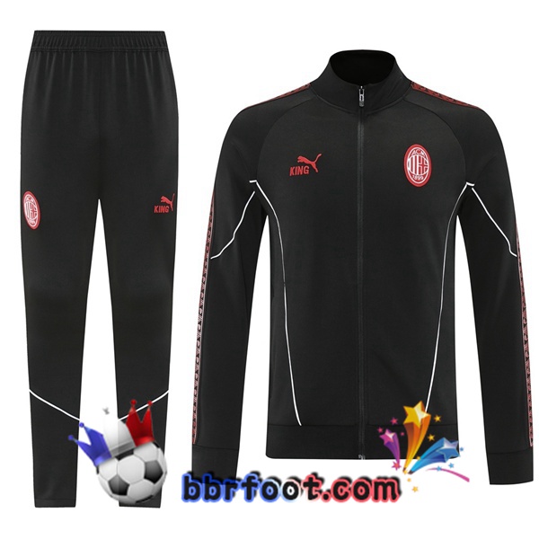 Survetement Foot - Veste AC Milan Noir 2025/2026