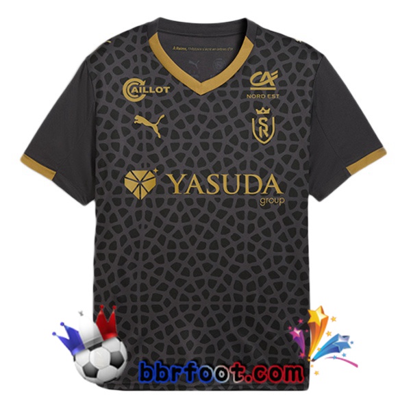 Maillot Foot Stade de Reims Third Noir 2025/2026 Maillot Foot Stade de Reims Third Noir 2025/2026