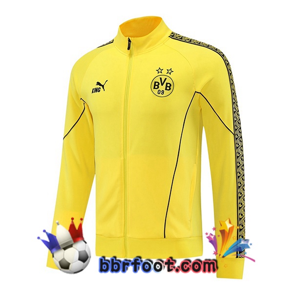 Veste Foot Dortmund BVB Jaune 2025/2026 Veste Foot Dortmund BVB Jaune 2025/2026