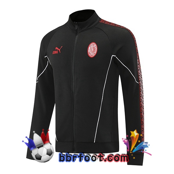 Veste Foot AC Milan Noir 2025/2026 Veste Foot AC Milan Noir 2025/2026
