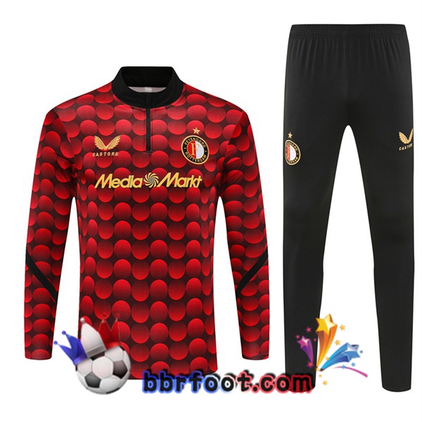 Survetement Foot Feyenoord Rouge 2025/2026 Survetement Foot Feyenoord Rouge 2025/2026