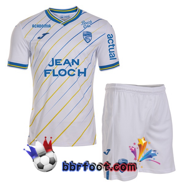 Maillot Foot FC Lorient Enfant Exterieur Blanc 2025/2026 Maillot Foot FC Lorient Enfant Exterieur Blanc 2025/2026