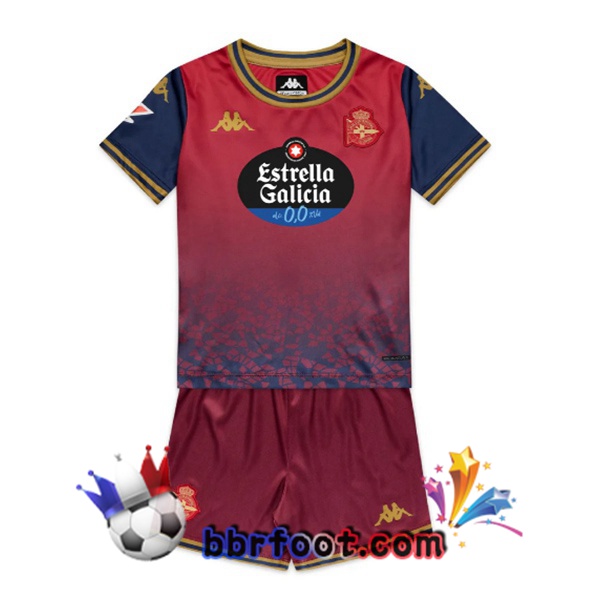 Maillot Foot Deportivo de La Coruna Enfant Exterieur Marron 2025/2026 Maillot Foot Deportivo de La Coruna Enfant Exterieur Marron 2025/2026