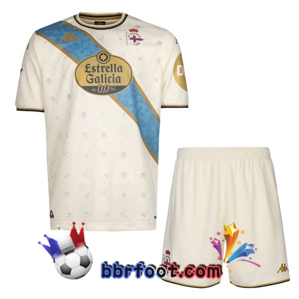Maillot Foot Deportivo de La Coruna Enfant Third Jaune 2025/2026 Maillot Foot Deportivo de La Coruna Enfant Third Jaune 2025/2026
