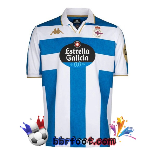 Maillot Foot Deportivo de La Coruna Domicile Bleu Blanc 2025/2026