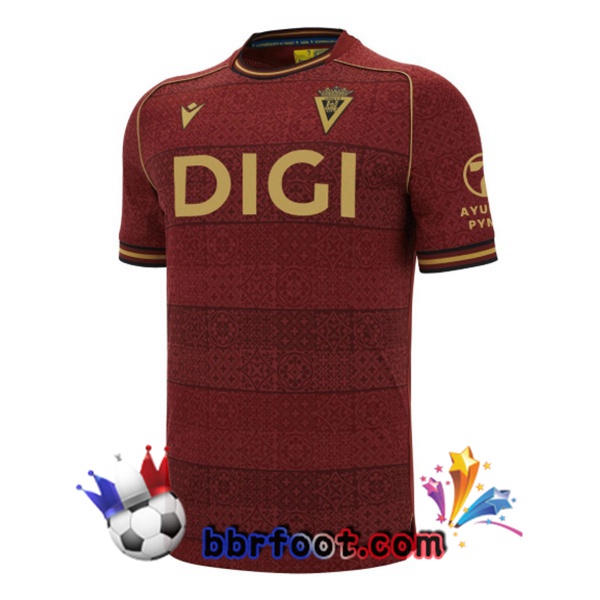 Maillot Foot Cadiz CF Exterieur Marron 2025/2026 Maillot Foot Cadiz CF Exterieur Marron 2025/2026