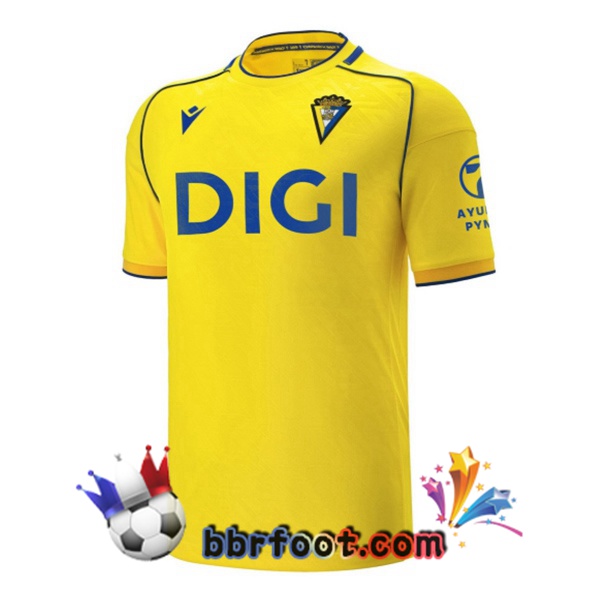 Maillot Foot Cadiz CF Domicile Jaune 2025/2026 Maillot Foot Cadiz CF Domicile Jaune 2025/2026