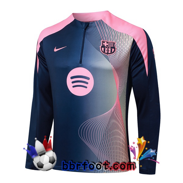 Sweatshirts Homme FC Barcelone Bleu Royal Rose 2025/2026 Sweatshirts Homme FC Barcelone Bleu Royal Rose 2025/2026
