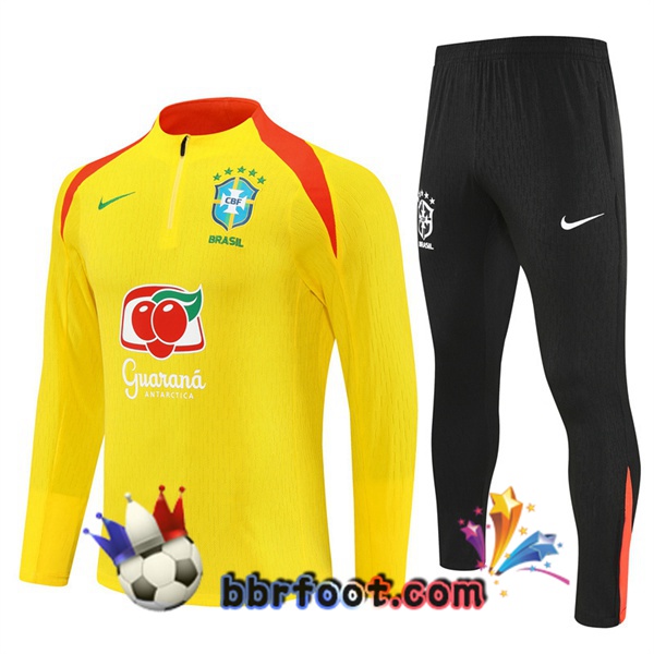 Survetement Foot Bresil Jaune 2025/2026
