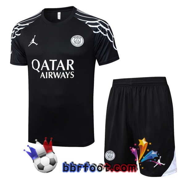 Ensemble Training T-Shirts Paris PSG + Shorts Noir 2025/2026 Ensemble Training T-Shirts Paris PSG + Shorts Noir 2025/2026