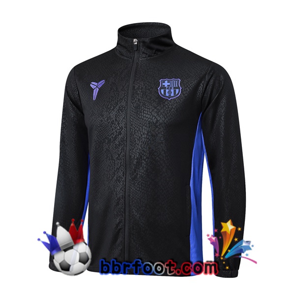 Veste Foot FC Barcelone Noir 2025/2026 Veste Foot FC Barcelone Noir 2025/2026