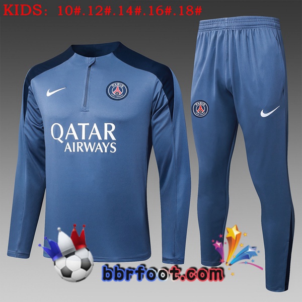 Survetement Foot Paris PSG Enfant Gris 2025/2026 Survetement Foot Paris PSG Enfant Gris 2025/2026