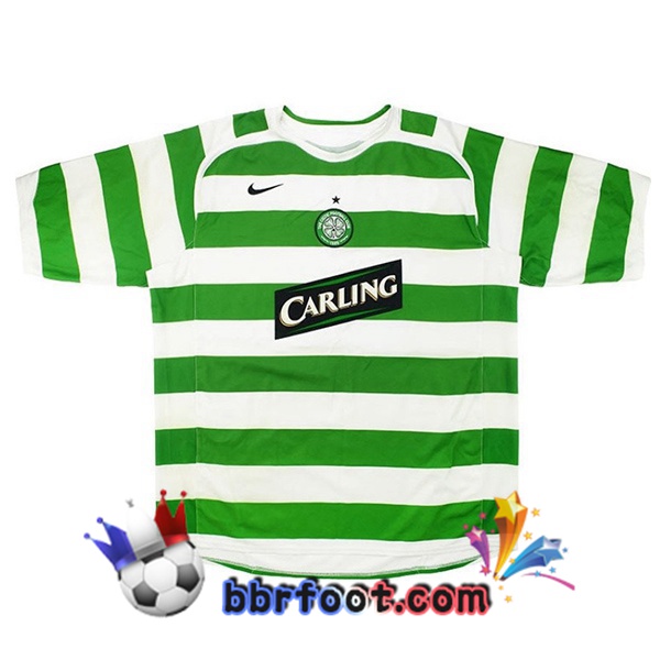 Maillot Foot Celtic FC Retro Domicile Vert Blanc 2006-2007 Maillot Foot Celtic FC Retro Domicile Vert Blanc 2006-2007