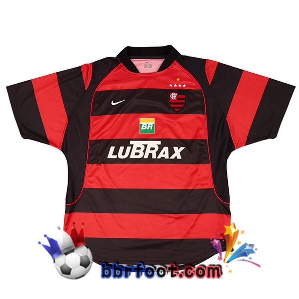 Maillot Foot Flamengo Retro Domicile Rouge Noir 2002-2003 Maillot Foot Flamengo Retro Domicile Rouge Noir 2002-2003