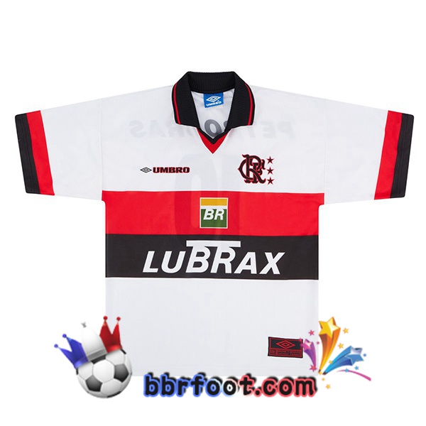 Maillot Foot Flamengo Retro Exterieur Blanc 1998-1999