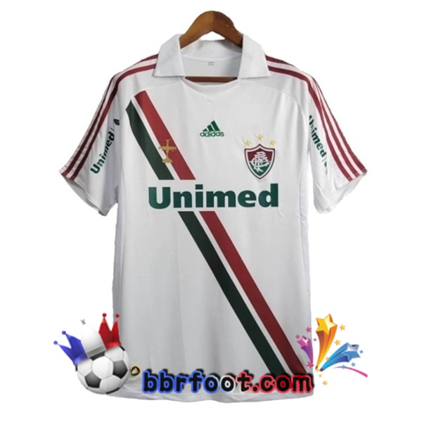 Maillot Foot Fluminense Retro Exterieur Blanc 2009-2010