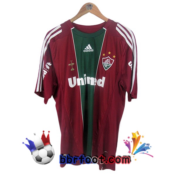 Maillot Foot Fluminense Retro Third Rouge Vert 2009-2010