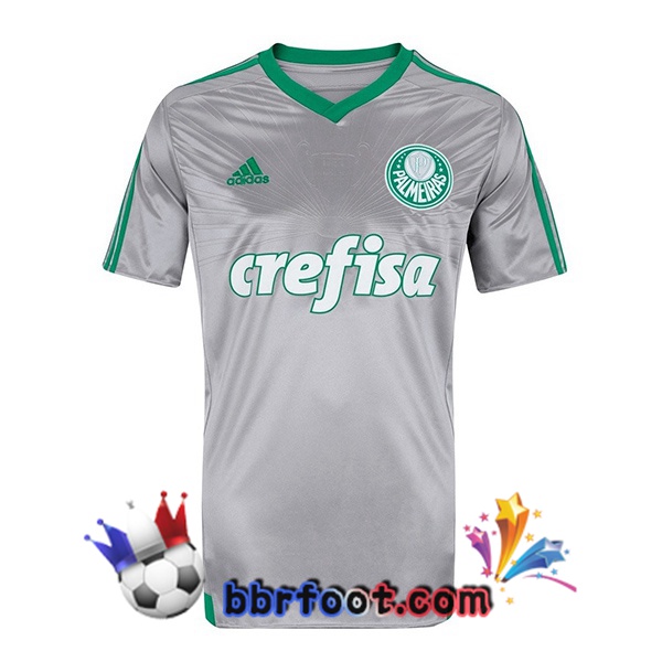 Maillot Foot Palmeiras Retro Third Gris 2015-2016
