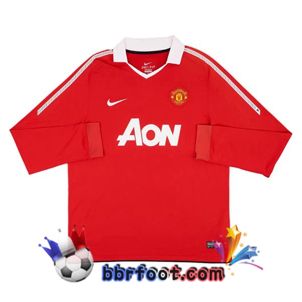 Maillot Foot Manchester United Retro Domicile Rouge 2010-2011 Maillot Foot Manchester United Retro Domicile Rouge 2010-2011