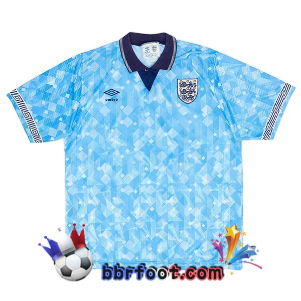 Maillot Foot Angleterre Retro Third Bleu 1990 Maillot Foot Angleterre Retro Third Bleu 1990
