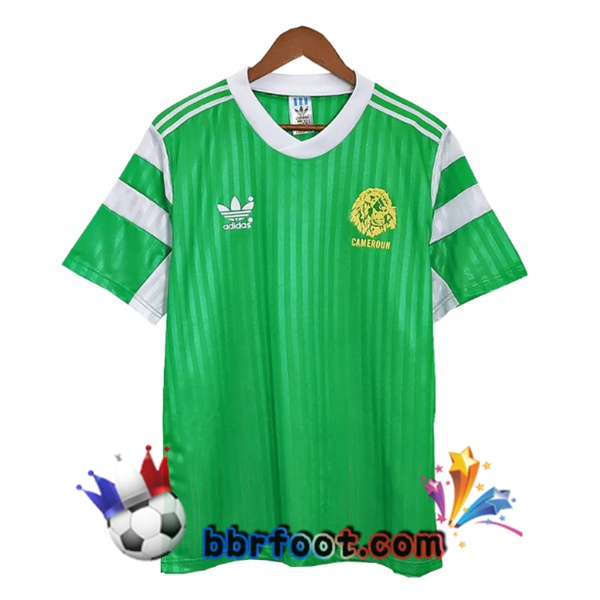 Maillot Foot Cameroun Retro Domicile Vert 1990 Maillot Foot Cameroun Retro Domicile Vert 1990