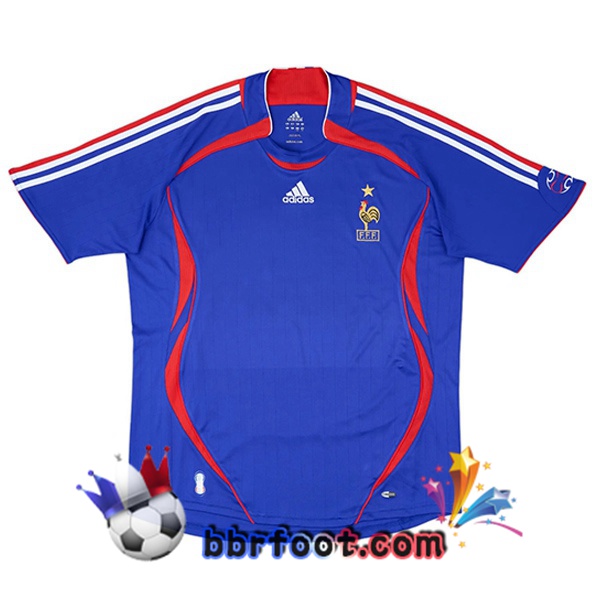 Maillot Foot France Retro Domicile Bleu 2006 Maillot Foot France Retro Domicile Bleu 2006