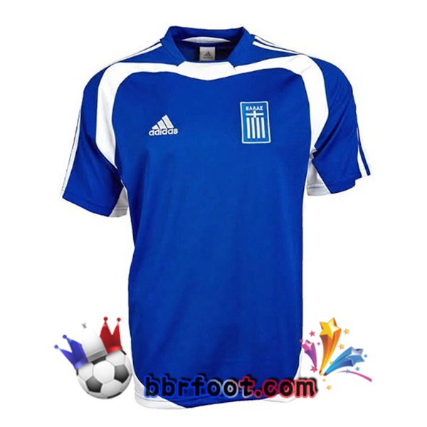 Maillot Foot Grèce Retro Domicile Bleu 2004 Maillot Foot Grèce Retro Domicile Bleu 2004