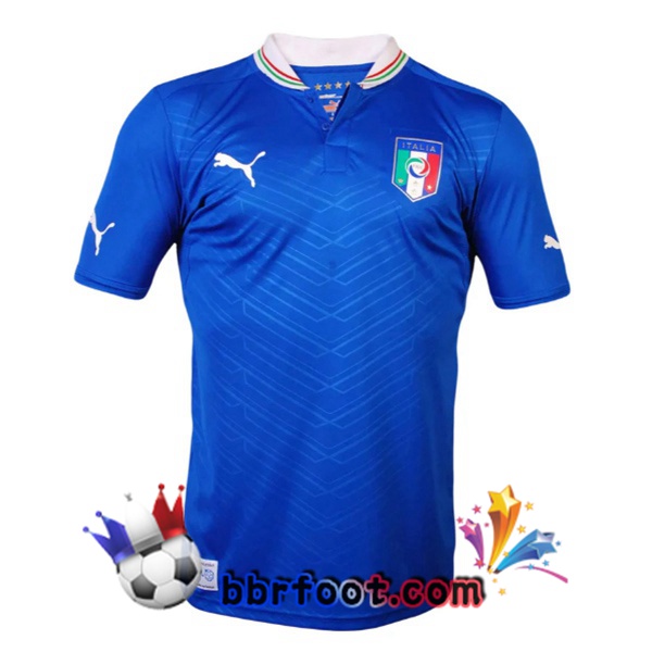 Maillot Foot Italie Retro Domicile Bleu 2012