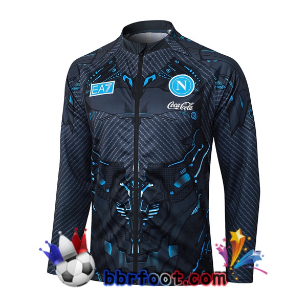 Veste Foot SSC Naples Gris 2025/2026 Veste Foot SSC Naples Gris 2025/2026