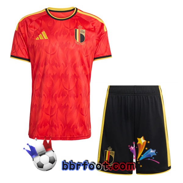 Maillots Equipe De Belgique Enfant Domicile Rouge 2026/2027