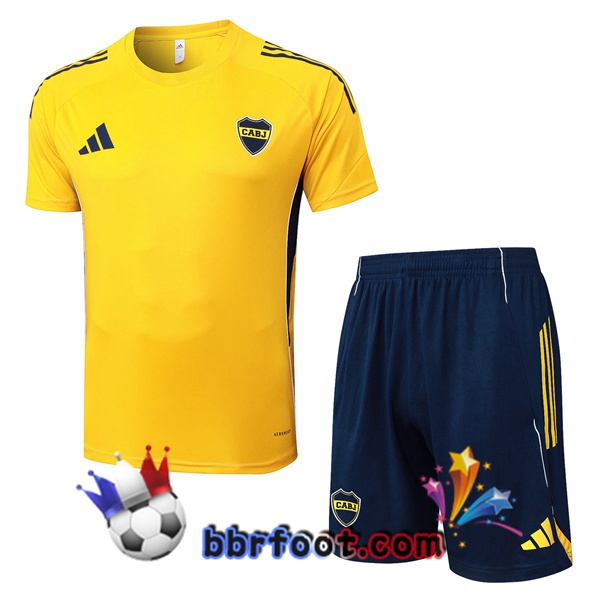 Ensemble Training T-Shirts Boca Juniors + Shorts Jaune 2025/2026 Ensemble Training T-Shirts Boca Juniors + Shorts Jaune 2025/2026