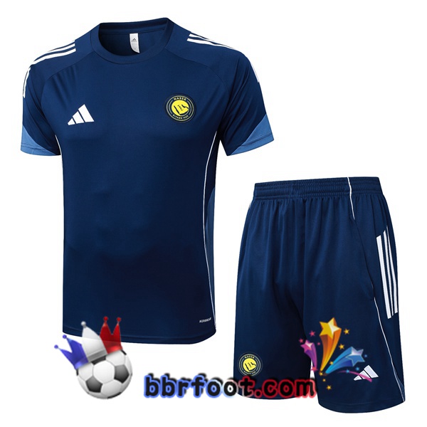 Ensemble Training T-Shirts Al-Nassr FC + Shorts Bleu Royal 2025/2026 Ensemble Training T-Shirts Al-Nassr FC + Shorts Bleu Royal 2025/2026