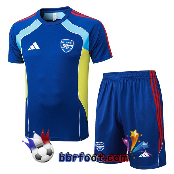 Ensemble Training T-Shirts Arsenal + Shorts Bleu 2025/2026 Ensemble Training T-Shirts Arsenal + Shorts Bleu 2025/2026